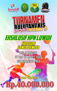 Ketua PBSI Sulteng Apresiasi Ketua PN Luwuk atas Komitmen Memajukan Bulu Tangkis