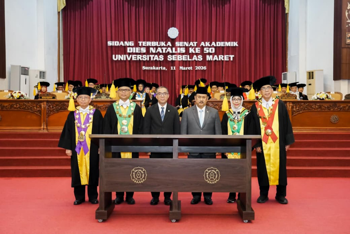 Menteri PPN Resmikan Pusat Studi Herbal UNS saat Dies Natalis ke-50